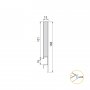 Kit Concept kitchen drawer height 138mm depth 450mm white steel soft close Emuca