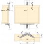 Zero kit of supports for wooden shelves module and black hanging bar Emuca