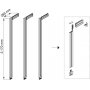 Zero modular frame kit with hardware and 3 black L mounting profiles Emuca