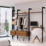 Zero modular frame kit with hardware and 3 black L mounting profiles Emuca
