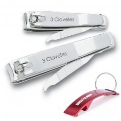 Set of nail clippers with lima hand and foot 6-8cm 3 Claveles