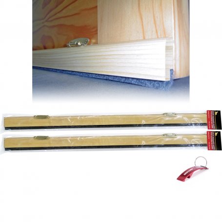 Tilting wooden weatherstripping pack 2x81,5cm pine Burcasa