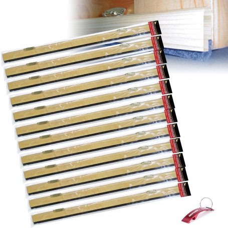 Lot of 12 tilting wooden weatherstripping 81,5cm / und pine Burcasa