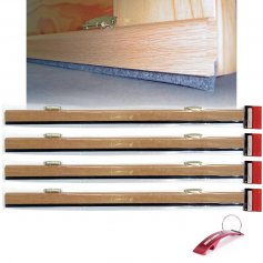 Lot of 4 tilting wooden weatherstripping 81,5cm / und oak Burcasa