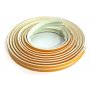 Lot of 6 adhesive anti-noise rubber profiles for doors and windows 6m / und white Geko