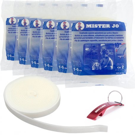 Lot of 6 polyurethane weatherstripping 25mm x 10m Mister Job