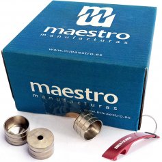Box of 200 Master Nickel 20mm Round Closet Tube Brackets