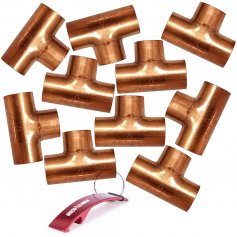 Te 87º 22 copper bag of 10 units Vemasa