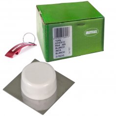 Box with 20 stops for doors model 405 white adhesive Amig