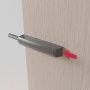 Lot of 10 Push Lite door closers to screw with adjustment 80mm gray plastic shock absorber Emuca