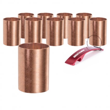 Bag of 10 15mm copper solder sleeves Vemasa