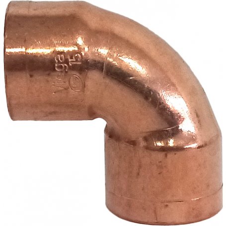 Female-female elbow 87 ° 15mm copper Vemasa