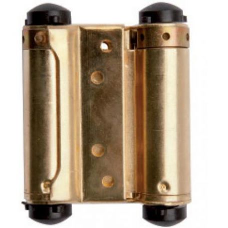 Double hinged brass-plated iron UCEM 989 75mm