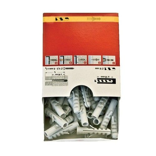NEW Fischer Nylon S Plug 7mm 100 Pack 