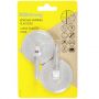 Transparent adhesive hanger articulated suction cup 55mm