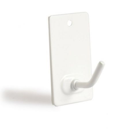 Small metal hanger white adhesive Kallstrong