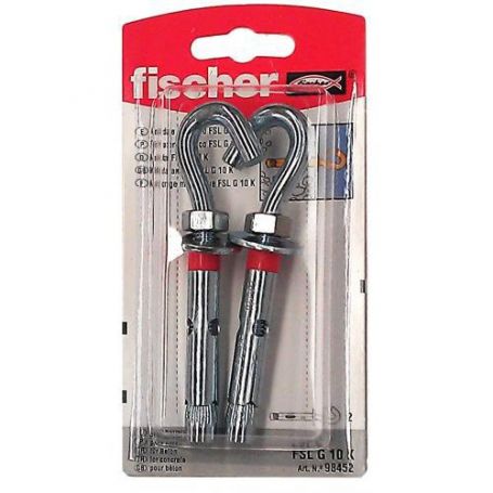 Metal stud anchor Fischer FSL K G 10mm open socket
