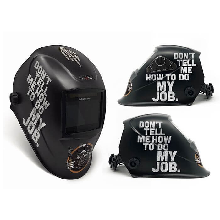 Job Hellmet adjustable electronic display Solter