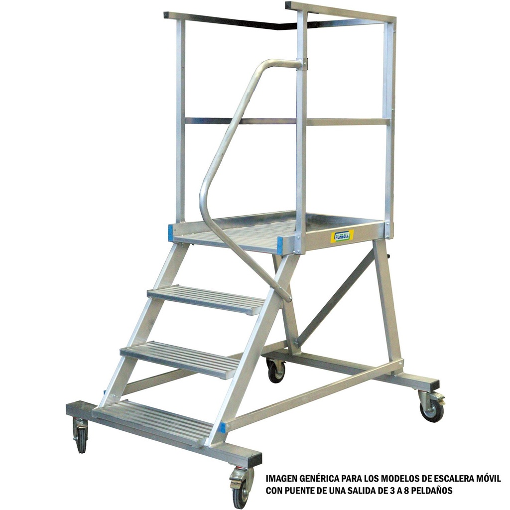 Escalator bridge railing 3 steps output Plabell