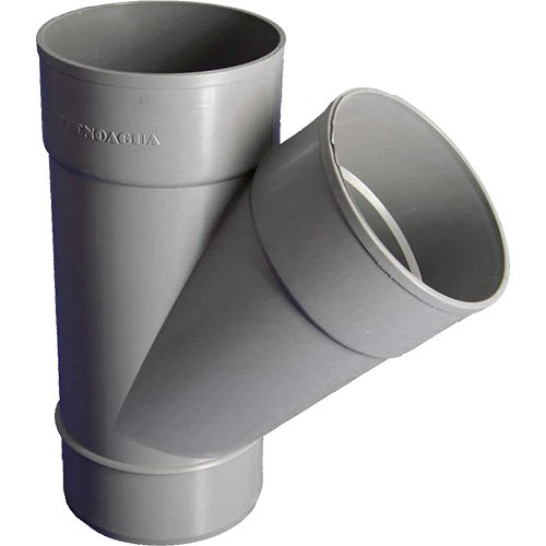 Derivación macho-hembra 45º ø40 PVC Tecnoagua