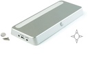Wiederaufladbare LED-Bewegungs-Sensor 4000K metallic grau Kunststoff Emuca