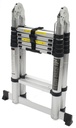 barreaux de l'échelle articulée en aluminium de 6 + 6 de Mader
