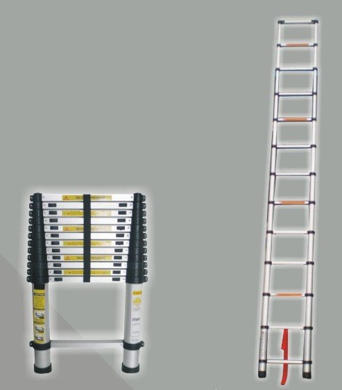 Aluminum telescopic ladder rungs 3.8m 12 Mader