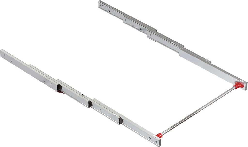 Lunch tafel uitbreidbare gidsen voor de keuken of huishoudelijke aluminium geanodiseerd roestvrij Emuca
