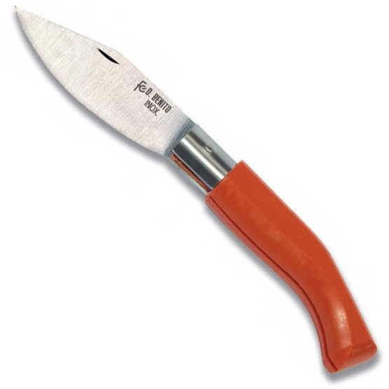 90mm roestvrij mespunt rood fibre FCDB