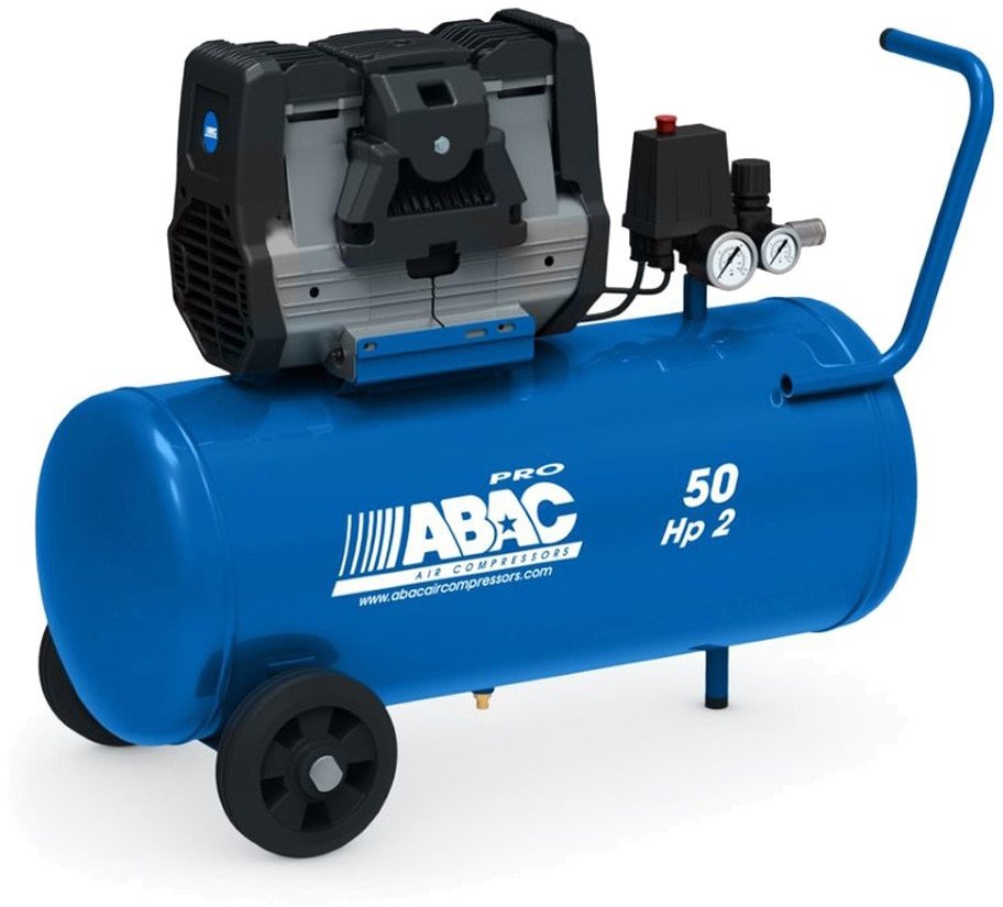 compressor tranquila Montecarlo OS20P sem 2HP óleo 9bar 50L 230L / min com rodas ABAC