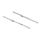 Guías para mesa extensible Coktail Reverse H35, Aluminio, Anodizado inox - Emuca