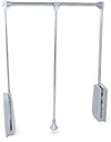 Folding cabide ajustável para 450-600mm armário de aço cromado Emuca