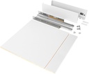 Kit Vertex Schublade Küche oder Bad Platten mit 500 mm Tiefe 600 mm Höhe 93 mm weiß Stahl-Modul Emuca