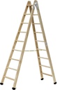 ciseaux de peintre professionnel escalier en bois 9 + 9 Plabell échelons