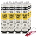 elástico aferidor madeira BRIK-CEN CM-10 da caixa branca 12 cartuchos de 300ml Quiadsa