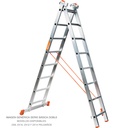 scaletta di alluminio di base doppia Proline 8 + 8 punti Plabell